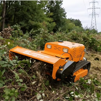Tondeuse à gazon robotisée à moteur diesel, largeur de coupe 800 mm, 1000 mm, 1200 mm, télécommande, tondeuse à gazon sur chenilles