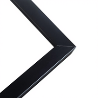 Miroir sur pied pleine longueur Source Factory avec éclairage LED intelligent, cadre métallique carré, design moderne, décoration intérieure