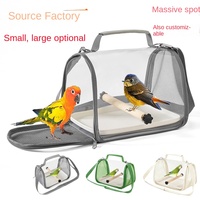 Sac de transport transparent en plastique avec fermeture éclair pour cage à oiseaux, cage à perroquets, cage à pigeons, cage à lézards