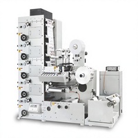 Machine d'impression flexographique 6 couleurs avec unité de découpe rotative pour étiquettes autocollantes personnalisées en rouleau