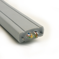 Cable de red plano UTP, 2 x Cat5, elevador de viaje con cables de acero