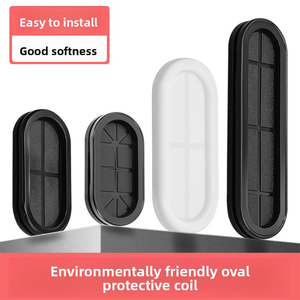 Kits de revestimiento de cables de varios tamaños, negros y blancos, para gabinetes, con ojales de goma - Product Image 3