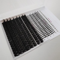Kit de faux cils en grappes effet manga DIY en gros, cils en grappes vaporeux avec extensions de cils inférieurs moelleux, mélange de cils en grappes