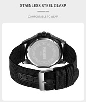 Montre Quartz Homme Sport SEIKO Bracelet Nylon Rond Etanche Business OEM Logo Usine