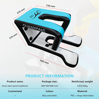 Plateforme gonflable Dockstarter pour Efoil, planche de surf hydrofoil, plateforme de lancement pour lacs et rivières, unisexe, jeux aquatiques