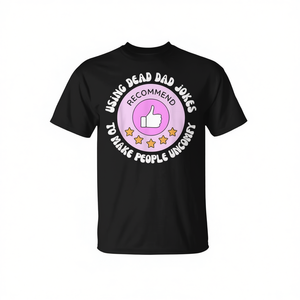 Camiseta con cita vintage: Usando chistes de papá fallecido para dejar a las personas incomodos - Product Image 2