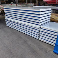 Feuerfester Eps Sandwich Schall dichter isolierter Stahl 50mm Ral 9002 Eps Sandwich Panel Konstruktion Eps Styropor Blech wand