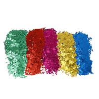 Paillettes hexagonales irisées dorées, taille 1/10, poudre de paillettes, modèle 101, fabriqué en Chine, pour confettis de ballons, bouées de natation, matériaux d'artisanat