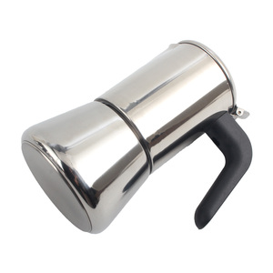 Premium Stainless Steel Moka Pot Induction Compatible Stovetop Espresso <b>Maker</b> Italian <b>Coffee</b> Percolator with Ergonomic Handle - Product Image 3