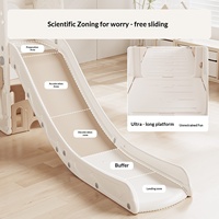 Ensemble de jeu multifonctionnel TooWang pour enfants, toboggan et balançoire en plastique pour l'intérieur et le jardin, avec matériau HDPEPP pour aire de jeux familiale