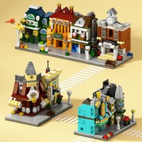 Blocs de construction de paysage urbain européen, kit de briques d'architecture miniatures pour ville, collection DIY, jouet d'assemblage pour enfants et adultes