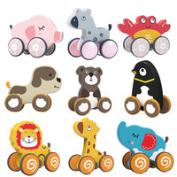 Chariot à roulettes avec corde à tirer, jouet pour bébé, pour apprendre à marcher