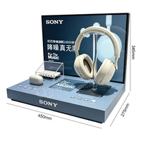 Dernier modèle de présentoir interactif personnalisé en acrylique pour casques audio, solution de comptoir pour l'exposition en magasin et les salons professionnels, idéal pour les magasins d'électronique