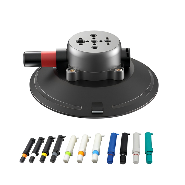 Heavy-Duty Load Bearing 6Inch Vacuum Suction Cup 1/4  3/8 M6 Screw Multi-Hole Mount Base for Action Cameras,Monitors,Car Mounts