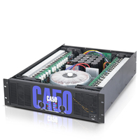 Amplificador de Potencia CA50 Pro Audio 2*1100W 4/8/2 Ohm, Estéreo, Clase H, Alta Eficiencia, 2350W de Potencia Máxima, con XLR para Uso en Escenario