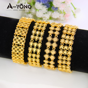 Hot Fashion Bracelet 21k Gold Plated Multi Layer Elegant <b>Wrap</b> Bracelets High Quality Women Bridal <b>Wedding</b> Party Jewelry - Product Image 2