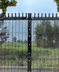 Panneaux de clôture de sécurité anti-escalade en treillis dense transparent IRON, revêtement poudré, personnalisables, vente en gros - Product Image 2