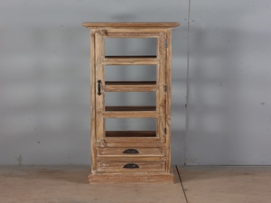 Premium <b>Wooden</b> Showcase Display Cabinet Almirah with Glass Panels and Storage <b>Units</b> for Stylish Home Furniture Collection - Product Image 3