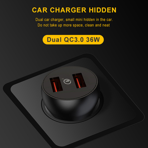 2021 articolo di trasporto libero Veloce caricabatteria da auto 36W dual usb universale <span class=keywords><strong>tech</strong></span> QC3.0 caricatore portatile caricabatteria da auto - Product Image 4