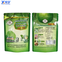 Sachet alimentaire refermable personnalisé en aluminium de qualité alimentaire, réutilisable, pour légumes, fraises, fruits, poudre, café, thé