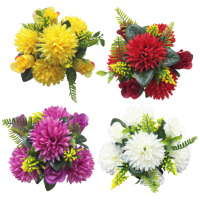 Kunstbloemen Dahlia & Roos Bloemen Waterdichte Kunstzijde Bloemen Huis Tafeldecoratie Bruiloft Achtergrond Evenement Bloemstukken Groothandel