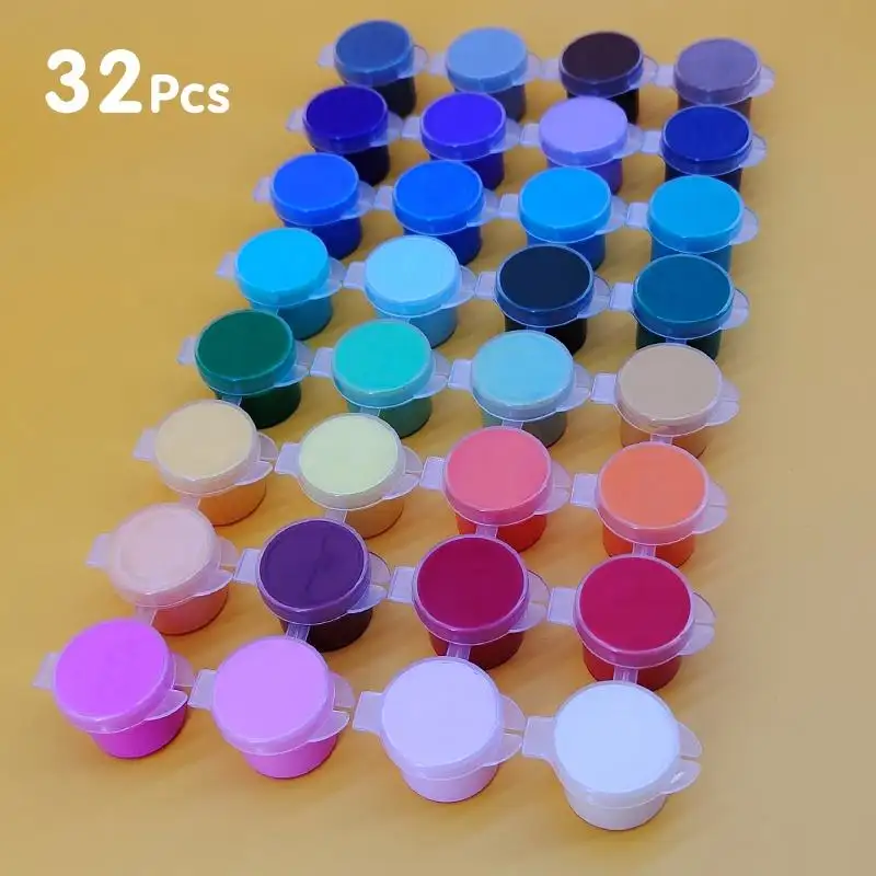 Holesale-Juego de pinturas acrílicas de 34 colores, set de pinturas acrílicas