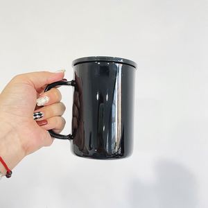 25Pack Custom logo Solid Macaron Blank Sublimation 17oz Camper Glass Mugs with Plastic pp Lids for <b>Vinyl</b> UV DTF <b>Wraps</b> - Product Image 3