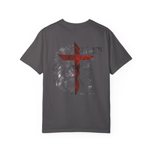 Maglietta indumento Unisex donna di fede-1 corinzi 16:13 leone e croce - Product Image 5