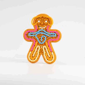 ของเล่นเสริมพัฒนาการเด็ก ชุดคริสต์มาส รูปคนขนมปังขิง ทำจากซิลิโคน ช่วยผ่อนคลายความเครียด - Product Image 3