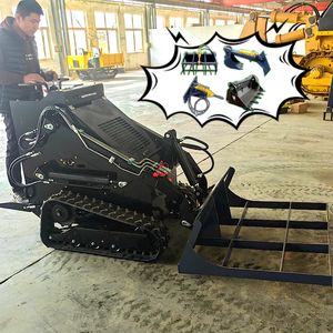 Spedizione gratuita Ce Epa piccolo Skid Steer <span class=keywords><strong>Track</strong></span> Loader con binario multifunzionale Mini Crawler Loader per la vendita - Product Image 5