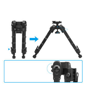 Trépied tactique de chasse Tacticraft en alliage d'aluminium avec port de conversion réglable, montage de lunette de 6 à 9 pouces - Product Image 2