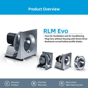 Nicotra RLMEVO RLM E6-6371 400V 50Hz 5.5~15KW 960-1470RPM 12.3-29.5A Aspas de perfil hueco curvadas hacia atrás OEM independiente - Product Image 2