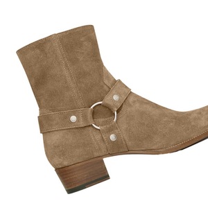 <span class=keywords><strong>Stivali</strong></span> Chelsea alla Moda per Uomo, Nuovi Stivaletti <span class=keywords><strong>Beige</strong></span> con Rialzo, in Vera <span class=keywords><strong>Pelle</strong></span>, Slip-On, Asciugatura Rapida e Resistenti all'Usura - Product Image 4