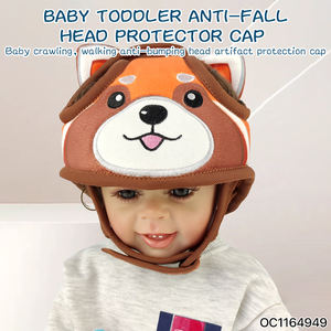 Ours de dessin animé en coton marchant apprendre <span class=keywords><strong>casque</strong></span> de sécurité <span class=keywords><strong>Anti</strong></span>-Collision protection de la tête d'automne bébé produits écologiques pour les tout-petits - Product Image 2