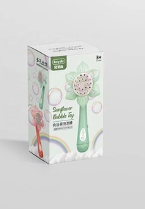 Pistola de burbujas de girasol automática para niños, juguete eléctrico de plástico con 23 agujeros, para exteriores y verano - Product Image 5