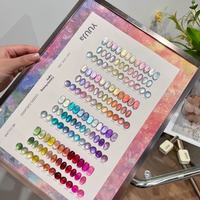 YUUJA 48 Couleurs Vernis à Ongles Gel Effet Œil de Chat Clair de Lune Longue Durée Populaire Couleur Verre Magnétique UV pour Nail Art