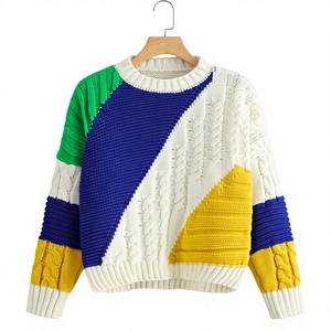 Pull à col rond pour homme SUPREX ENTERPRISES, style pêcheur, hiver, manches longues, fermeture à un bouton, matière acrylique/nylon/laine, taille plus - Product Image 5