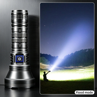 Lampe torche à focalisation fixe super lumineuse 98K en alliage d'aluminium, laser blanc haute puissance, rechargeable, multifonctionnelle, longue portée pour le camping