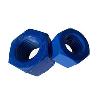 Écrou hexagonal lourd de qualité 2H, revêtu de bleu, conforme aux normes ASTM A193 B7 et A194, pour boulon B7