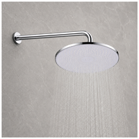 Ensemble de douche moderne chromé avec tuyau, haute pression, économie d'eau, design écologique, jet réglable
