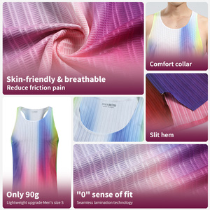 Tie Dye Marathon Vest Super Light Workout Training Tank Top Ropa de fitness Hombres Sport Tank Top - Product Image 6