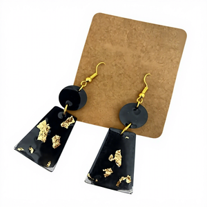 Premium Handmade Resin Drop <b>Earrings</b> with Modern Design, Lightweight Fashion Accessories for Women - Product Image 2