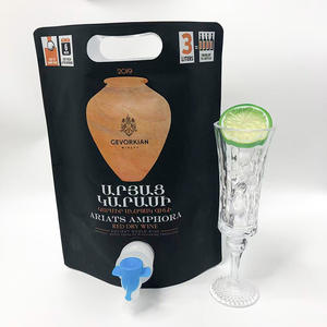 Bolsa de aluminio mate negra de 3L con cierre hermético, bolsa portátil con válvula para miel, vino, bebidas y vodka. - Product Image 3