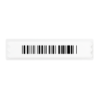 Étiquette souple AM avec code-barres uniquement, 45x11x2mm, blanche, désactivable, pour la vente au détail