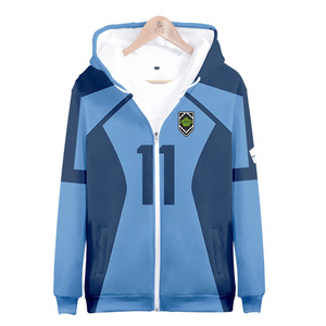 Fitspi all'ingrosso uomo donna con cappuccio felpe con cerniera stampa 3d <span class=keywords><strong>felpa</strong></span> moda manica lunga cappotto con cerniera <span class=keywords><strong>vestiti</strong></span> con cappuccio - Product Image 2