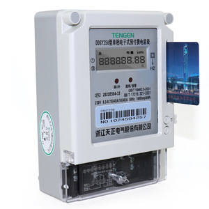 เท็นเก้น ดีดีเอสวาย 256 มิเตอร์ไฟฟ้าแบบเติมเงินอิเล็กทรอนิกส์เฟสเดียว 220V 10 40A จอแสดงผล LCD สำหรับการจัดการบ้านและทรัพย์สิน - Product Image 3