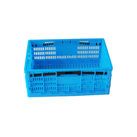 Panier de rangement agricole en plastique pliable et ventilé, écologique, robuste, recyclable, conteneur pliable pour