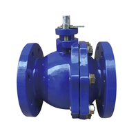 Válvula de bola con extremo de brida KXC certificada ISO CE, cuerpo CF8, tipo de 2 piezas con actuador hidráulico DN40-DN600, medios de base personalizables OEM