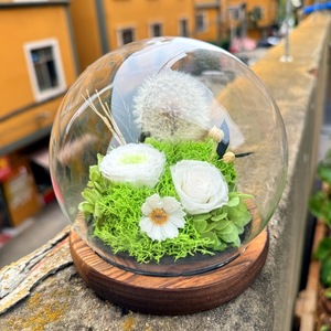 Vase rond artisanal <span class=keywords><strong>en</strong></span> <span class=keywords><strong>verre</strong></span> <span class=keywords><strong>soufflé</strong></span> avec base <span class=keywords><strong>en</strong></span> bois pour arrangements floraux et décorations <span class=keywords><strong>de</strong></span> mariage et <span class=keywords><strong>de</strong></span> maison - Product Image 4