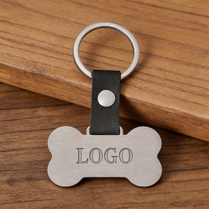 Llavero de Acero Inoxidable con Grabado Láser Personalizado, Impresión UV, Varias Formas, Hebilla de Cuero PU, Cadena de Metal - Product Image 3